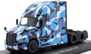 Freightliner Cascadia Truck 2018 Blue/Camouflage 1/43