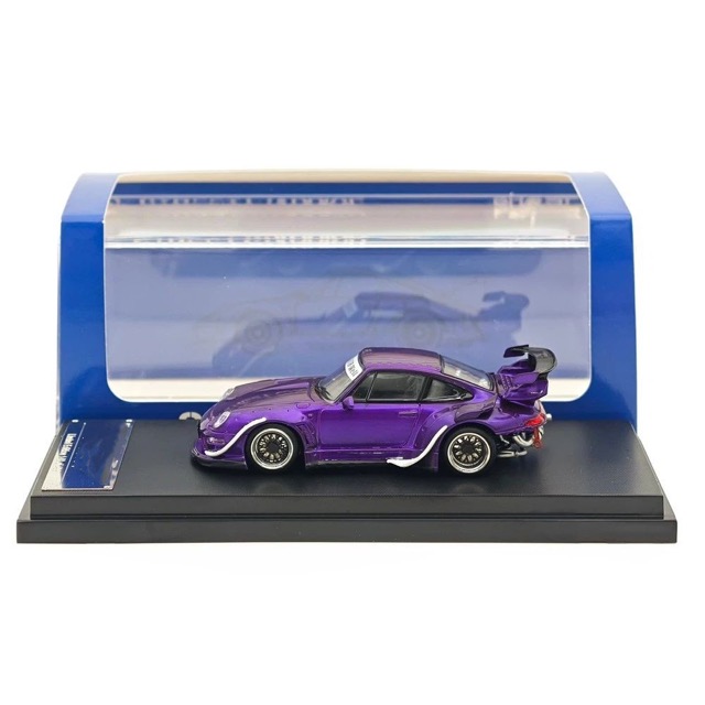 PORSCHE RWB 993 PURPLE METALLIC ARMY GIRL 1/64