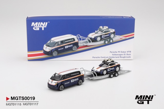 Porsche 911 Dakar #718 / Volkswagen ID. Buzz SET 1/64
