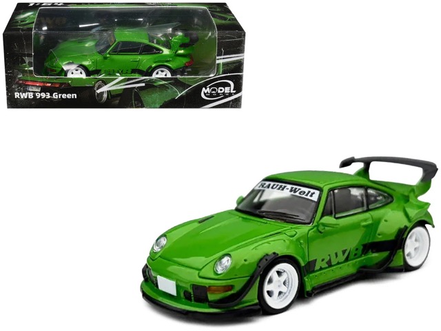 Porsche RWB 993 Green /Black Stripes 1/64