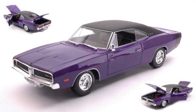 DODGE CHARGER R/T 1969 PURPLE 1/18