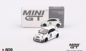 ABARTH 595 Gara White LB-WORKS x Abas Work 1/64