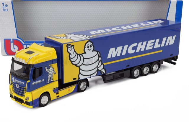 MERCEDES BENZ  ACTROS 2 GIGASPACE TRUCK CASSONATO MICHELIN 2019 1/43