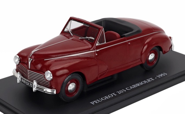PEUGEOT 203 CABRIOLET 1953 RED 1/24