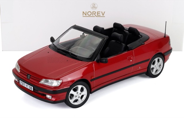 Peugeot 306 Cabriolet 1994 Diablo Red 1/18